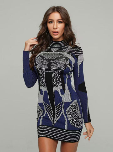 Neck Fitted Mermaid Dress