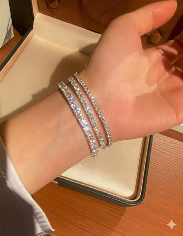 Women's Tennis Diamond Bracelet with Moissanite