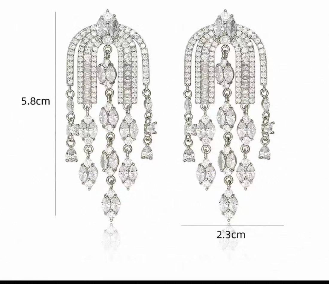 Crystal Fringe Earrings
