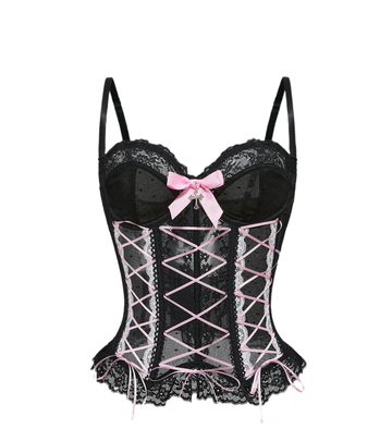 Lace-Up Corset Top with sexy style